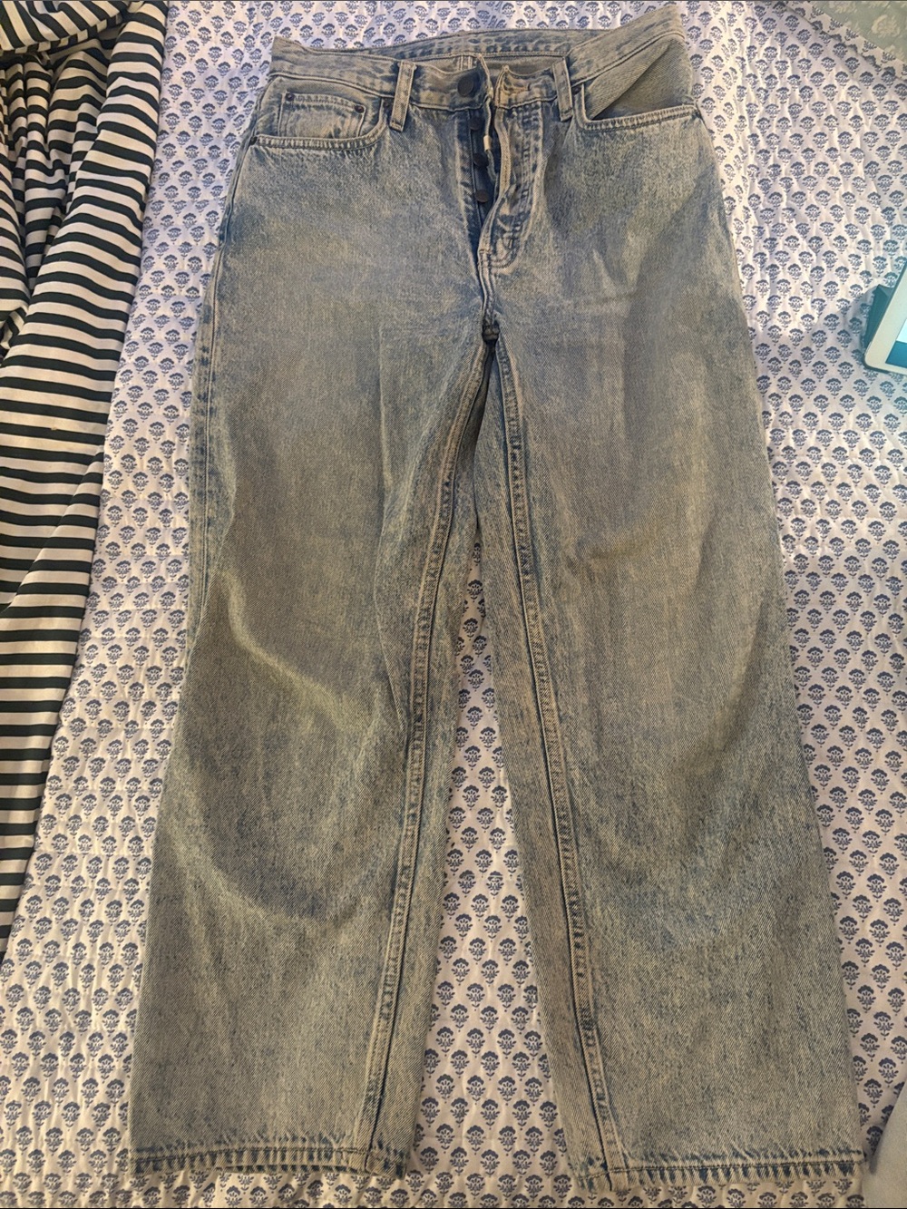 Etica Tyler Vintage Straight Jeans - Faded Blue Denim